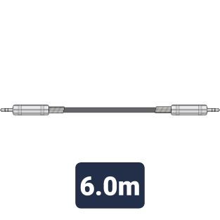 audiokabel 3,5 mm jack - 3,5 mm jack 6,0 m