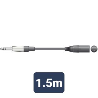 gebalanceerde XLRM - Jack Male kabel 1.5m