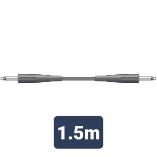 luidsprekerkabel 6,3 mm mono-jack - 6,3 mm mono-jack 1,5 meter