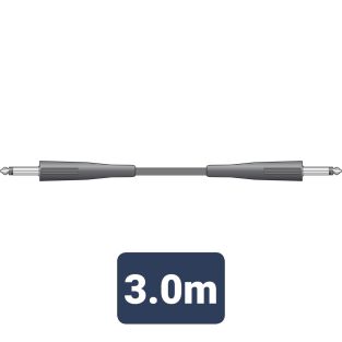 luidsprekerkabel 6,3 mm mono-jack - 6,3 mm mono-jack 3 meter