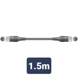 Midi kabel 5-pins Din stekker aan beide zijde 1,5m