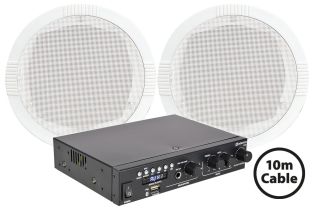 Achtergrond muziek set met  2 inbouw speakers
