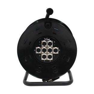 W Audio 25m XLR Multicore Drum 8-Way