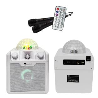 N-Gear Disco Block 410 Wit Disco Karaoke Speaker