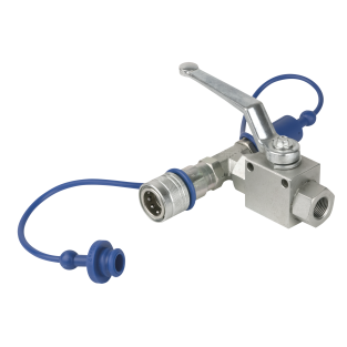 Showtec CO2 Q-Lock ontluchtingsventiel 3/8 gesloten systeem