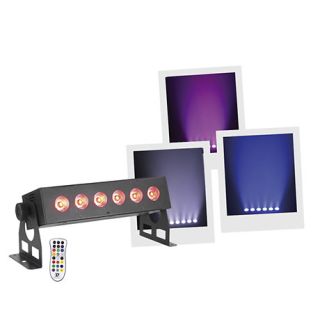 BoomTone DJ EZ-BAR 6x8W Lichtbar op Accu