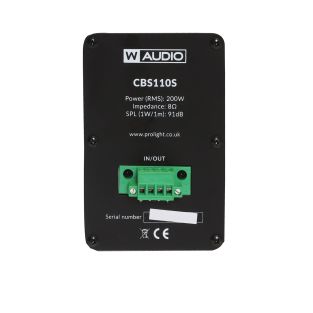 W Audio CBS110S subwoofer wit – 200 W
