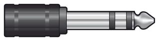 DJ Stunter 6.3mm stereo jack plug to 3.5mm stereo jack socket