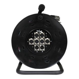 W Audio 15m XLR Multicore Drum 6/2