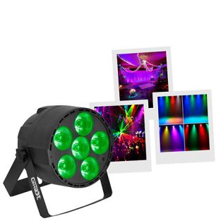 Ghost Lumy 6x4W RGBW Ghost Lumy LED Par, automatische modus, audio en master/slave