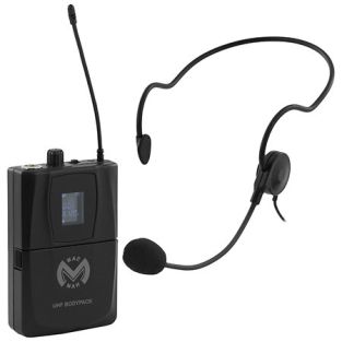 Mac Mah Bodypack met headset voor Mac Mah UHF100 M of 200 M systeem