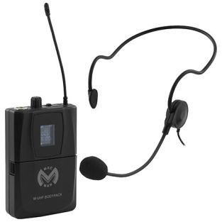 Mac Mah Bodypack met headset voor Mac Mah W-UHF100 M of 200 M systeem