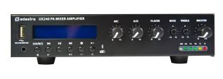 Adastra UX240 Compacte 100V Versterker 240 Watt met BT en DAB+