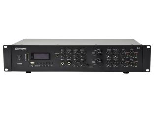 Adastra A4 stereo PA versterker 4x 200W bluetooth Microfoonaansluting