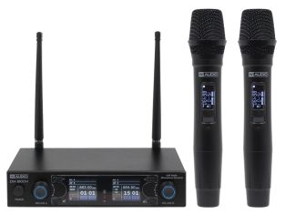 W Audio DM 800H 2-kanaals instelbaar UHF draadloos microfoonsysteem 863.0Mhz - 865.0Mhz