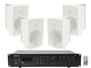 Adastra A2-5M opbouw speakers + multimedia versterker 500W