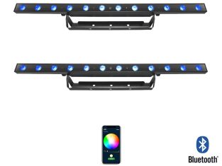 Chauvet DJ 2x 30W RGB LED BAR 3-in-1 wash effect Bluetooth bediening