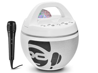 iDance Audio Party Ball BB10WH bluetooth luidspreker met discobol