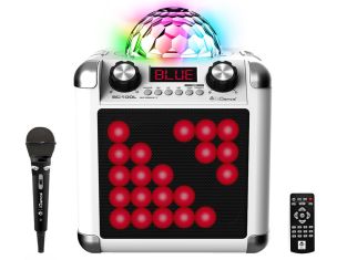 iDance Audio BC100L White partybox cube met echo + 1 gratis microfoon