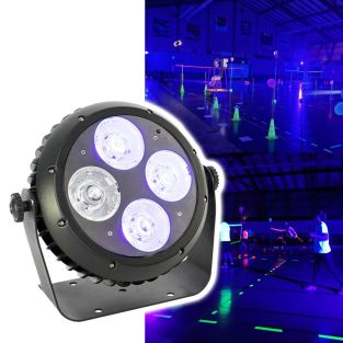 AFX CLUB-UV DMX bestuurde UV PAR projector 4x50W IP65