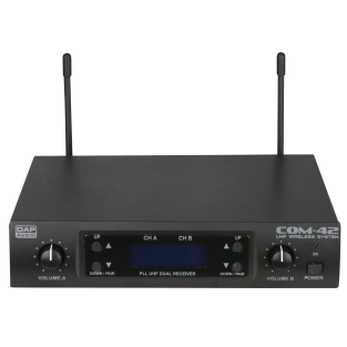 DAP COM-42 draadloze microfoonset 2x handheld 606-630 MHz