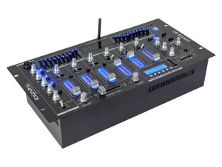 Ibiza Sound DJM102-BT 6-kanaals mixer met effecten en BT/USB speler