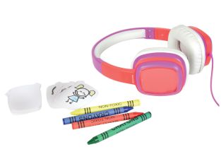 AV:Link roze-witte doodle design je eigen hoofdtelefoon voor kinderen