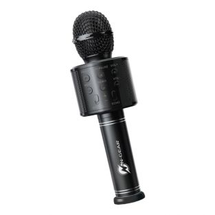 N-GEAR karaoke zang microfoon met discoverlichting, BT/microSD/USB