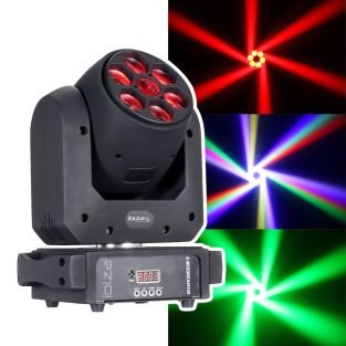 Ibiza E-Beedream100 DMX bestuurde 100W LED spot + 6x 10W B-EYE moving head