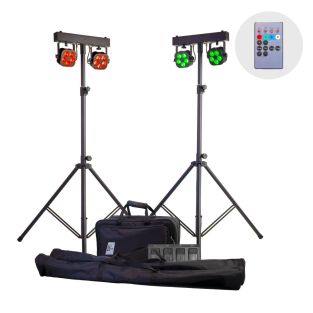 Equinox Gigabar Compact Duo bar-systeem – 10x 8W RGBW LED – DMX-gestuurd