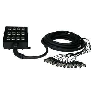 W Audio 10m XLR Multicore 12-Way
