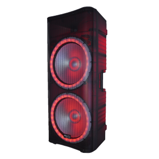 AudioClub AC-215LED dubbele draagbare 15-inch transparante 1200W-luidspreker