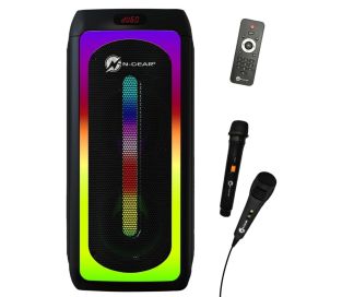 N-GEAR LGP Juke 808 Bluetooth Speaker Karaokeset Partybox met 2 Microfoons 
