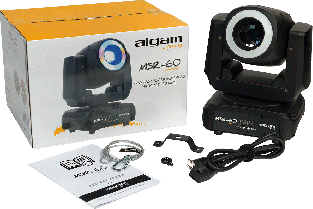 Algam Lighting MSR60 spot moving head met LED-ring 60 W LED 12 RGB-LED's