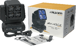 Algam Lighting MW430 Zoom wash moving head met zoom 4x 30 W RGBW Osram