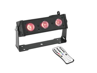 Ibiza Light LEDBAR3-RC RGBW LED bar 3x 8W DMX met afstandsbediening