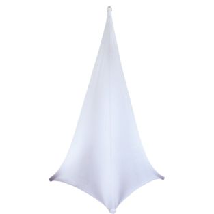 Ibiza Lycra-stand-1.2m-wh witte hoes voor luidspreker of licht statief