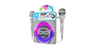 iDance Party Groove 3 Party systeem WIT met 2 microfoons