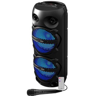 Party Pluton, bluetooth speaker met accu, verlichting en microfoon