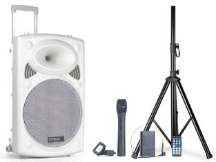 Ibiza Sound PORT12UHF-BT-WH mobiele luidspreker box 700W