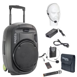 Ibiza Sound PORT15VHF-MKII Bluetooth Luidspreker USB/SD/VHF 800W