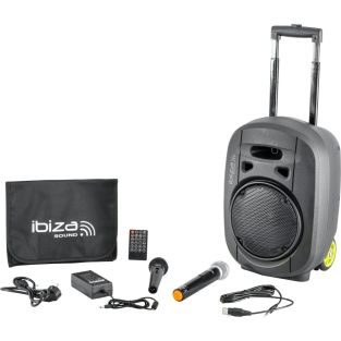 Ibiza Sound PORT8VHF-MKII-TWS Mobiele Bluetooth Luidspreker USB/SD