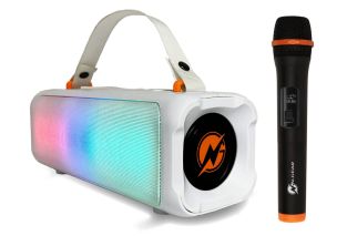 N-Gear Blazooka 703 wit Bluetooth speaker met licht effecten en microfoon