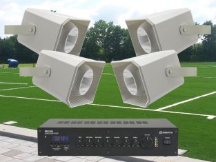 Adastra full range 100V geluidsinstallatie voor sportveld of sporthal
