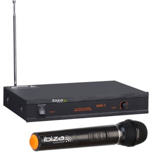 Ibiza Sound VHF1B 1 kanaals draadloos handheld microfoon systeem VHF