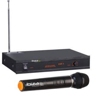 Boost / Ibiza Sound VHF1B 1 kanaals draadloos handheld microfoon systeem VHF