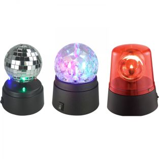 Party light Kidz-Party set van 3 Mini Led licht effecten