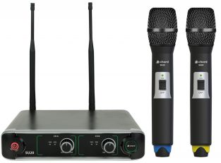 Adastra SU20-H-BY Dual UHF Microfoon systeem met 2x Draadloze microfoon