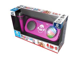iDance Audio XD2PK roze karaoke speaker met verlichting en microfoon