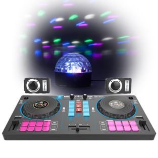 iDance Audio XD301 7-in-1 DJ Mixer met discolicht